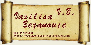 Vasilisa Bežanović vizit kartica